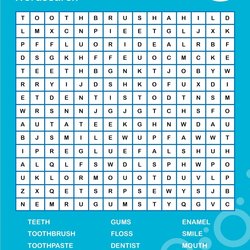 National smile month wordsearch